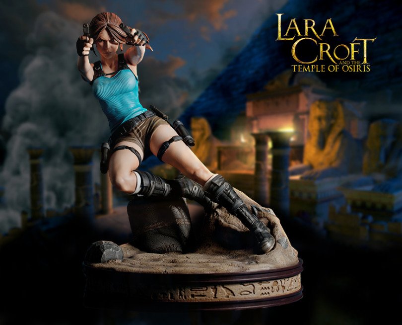 Estatueta de Lara Croft do Templo de Osiris