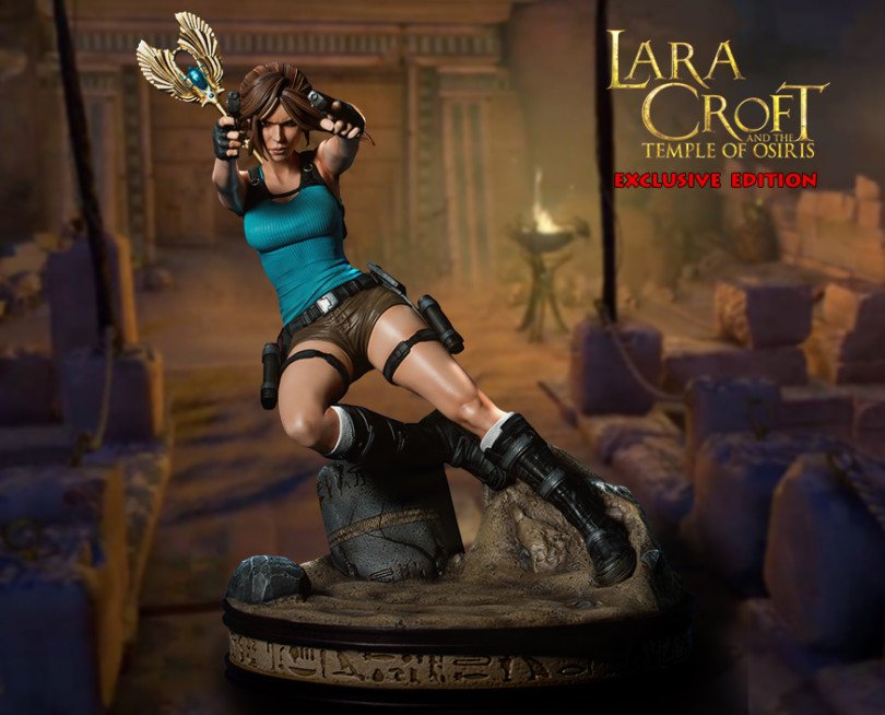 Estatueta de Lara Croft do Templo de Osiris