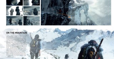 Prévia do Art Book de Rise of the Tomb Raider