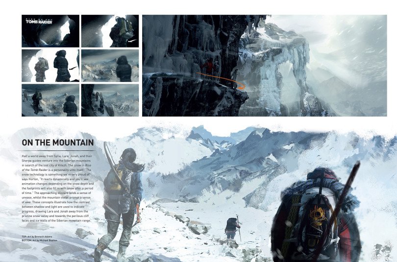 Prévia do Art Book de Rise of the Tomb Raider