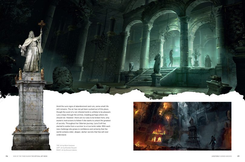 Prévia do Art Book de Rise of the Tomb Raider