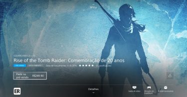 ROTTR em pré-venda por R$ 249,90 no PlayStation 4