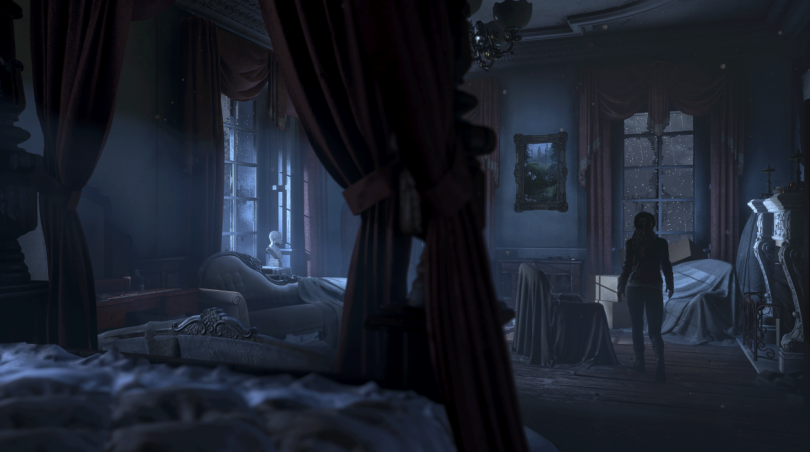 Imagens da Croft Manor em Rise of the Tomb Raider.