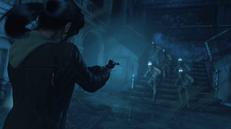 Imagens do novo modo zumbi na Croft Manor em Rise of the Tomb Raider.