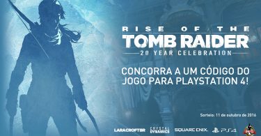 Concorra a uma cópia de ROTTR: 20 Year Celebration (PS4)